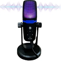 RGB USB Condenser Gaming Microphone Heavy Stand Volume & Mute Control Mic for Recording Streaming, Podcast, YouTube PC, PS4, PS5 and Mac-13