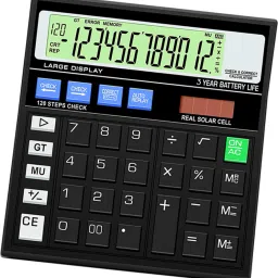 yghu India's Largest Dual Power Calculator With 120 Steps Check ot512gt Basic Calculator image 4