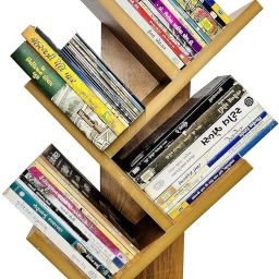 Engineered Wooden Book Rack,Space Saver Book Shelf for Home Living Engineered Wood Open Book Shelf-11