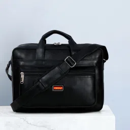 Men & Women Black Messenger Bag - Regular Size-image-1