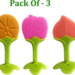 Fruit Shape Silicone Teethers Soft Stick Chews Nibbler for Baby Dental Care Teether-27