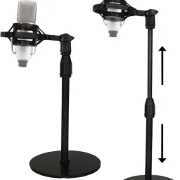Adjustable Table Mic Stand with Shock Mount Table Stand-23