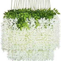 well art gallery White Westeria Artificial Flower-picture-12