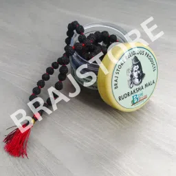 Original Black Rudraksha Mala 5mm Beads Rudraksha Chain-60