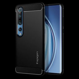 spigen Rugged Armor TPU Back Case For Mi 10/Mi 10 Pro (Air Cushion Technology, ACS00862, Matte Black)-image-49