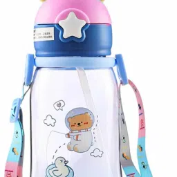 Kids/Baby Sipper Water Bottle With Straw & Hanging Rope-picture-24