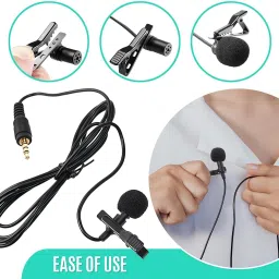 gannu 3.5mm Jack Microphone External Collar Mike for Voice Recording DSLR Camera Mic Microphone image 3