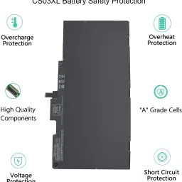 TechSio EliteBook 848 ZBook 15u 745 850 G2 G3 840 4 Cell Laptop Battery image 3
