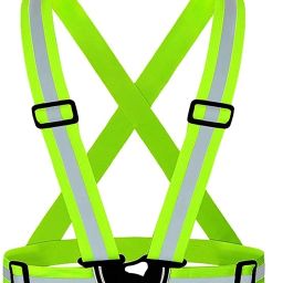 High Visibility Elastic Safety Belt , Night Cycling Reflector Strips Adjustable Safety Jacket-image-49