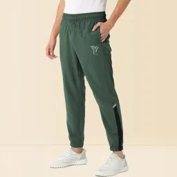Men Solid Green Track Pants-image-75