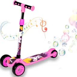 Scooter for Kids 3 Wheeler Foldable Kick Skating Cycle with Brake Bell LED-Wheel-image-74