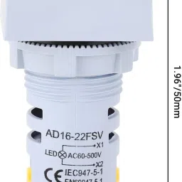 decent air system RGY 22mm AC60-500V Digital Mini LED Display Square Panel Voltage Tester Meter Voltmeter image 4