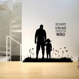 1 Wall Decals ' My Daddy - The Best ' Wall stickers (PVC Vinyl) Multicolour Self Adhesive Sticker-image-79