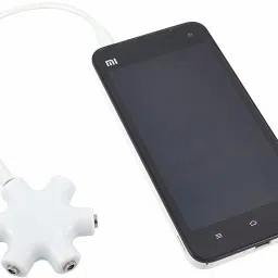 Gabbar White ™ 3.5mm 6 - Port Multi Headphone Splitter White) Phone Converter-picture-15