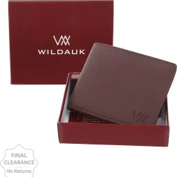 Men Brown Artificial Leather Wallet - Regular Size-image-0