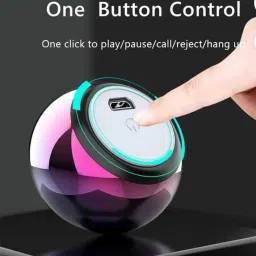Krikav Design Mini Boost Wireless Bluetooth Speaker with Google, Alexa & Siri Assistant Smart Speaker image 3