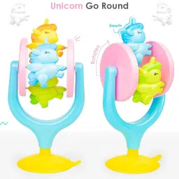 Unicorn Go Round Highchair Spinning Merry Go Round Toy Rattle-image-15