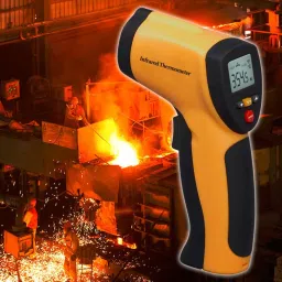 mlabs HT-88A Laser LCD Digital IR Infrared Thermometer Temperature Meter Gun Point -50~380 Degree Non-Contact Thermometer Magnetic Line Level image 3