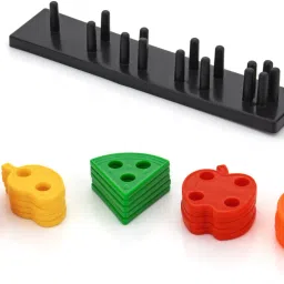 mkj Geometric Plastic Blocks, Sorting & Stacking Toys for Toddlers & Kids Preschool image 5