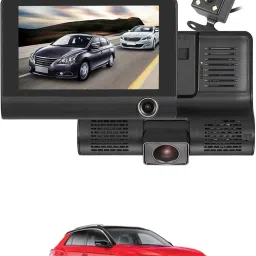 170 Degree/3 Lens G-Sensor 4Inch 3 Way DVR Video Recorder For Car Black LCD-image-85