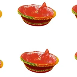 12 Inch Fancy Gift Hamper| Plastic Fruit & Vegetable Basket Pack of 6 Plastic Fruit & Vegetable Basket-image-85