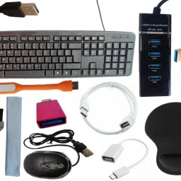 ANJO Keyboard-LED Mouse-Wrist Support Pad-3.0 Hub-3in1 Cleaner-OTG C&Micro-Ext.-LED Combo Set-16