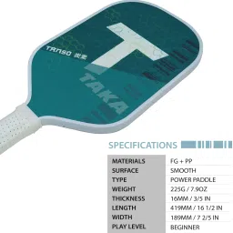 Taka Fiberglass Pickleball Paddle with Free Full Racquet Cover Pickleball Paddle-picture-31