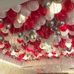 Solid Red White and Silver Balloon-image-23