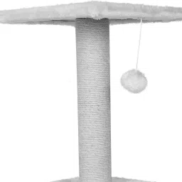 wudyhub Cat Activity Tree and Scratching Post, Carpeted Natural Sisal Tower Free Standing Cat Tree image 5