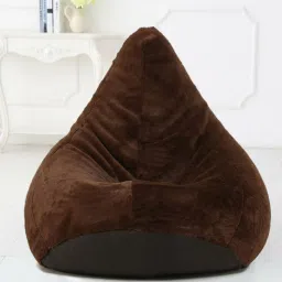 XXXL Soft And Premium Faux Fur bean bag with beans filling for kids and adults Teardrop Bean BagWith Bean Filling-image-19