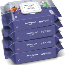 Baby Gentle 99% Pure Water Soft Moisturizing Wet Wipes with Lid (Pack Of 4)-8