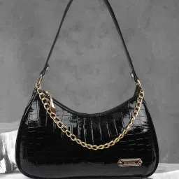 Black, Black Women Sling Bag - Medium Classic Elegant Fancy Chic Chac Stylish Chain Shoulder Slingbag For Women-image-88