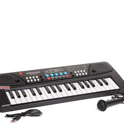 mega shine b37 37 Key Piano Keyboard Toy for Kids with Mic Dc Power Option Recording Charger not Included +Data Cable Include Digital Arranger Keyboard image 3