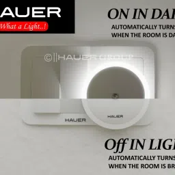 hauer GLOW-MATE Smart LED Premium Night Light Auto Dimming With Auto ON/OFF Sensor LED Night Lamp image 2
