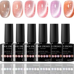 UV Gel Nail Polish Set Magnetic Gel Soft Colors Cat Eye Gel Polish Kit 7.5ml MilkyWay 76-image-23