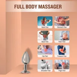 purvish Non-Vibrating Curved step, soft silicon medium & steel small size,3 Massager set Unique design, soft and different size gives more compatibility for men & women Massager image 3