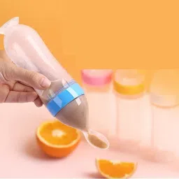 90ML Newborn Baby New Born Feeding Bottle Silicone Squeeze Feeding Spoon Feeder Feeder-image-97