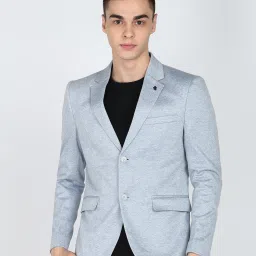 Men Self Design Single Breasted Casual Blazer-image-24