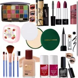 lately EYSHADOW WITH COMPACT FOUNDATION EYELINER MASCARA KAJAL LIPSTICK & MAKEUP BRUSH-image-17