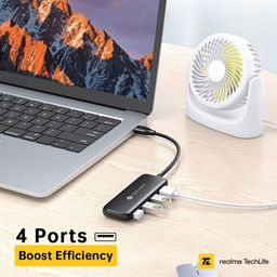 NOVOO 4-in-1 USB 3.0 Type A to USB 2.0 Type A, USB 3.0 Type A USB Hub (5 GbpsData Transfer Rate, Black) image 3