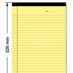 gopalstationery Notepads for Office, school, Premium 70 GSM Paper Ruled Pad A4 Note Pad Printed Format Register 70 Pages image 3