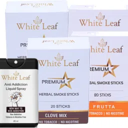 Ayurvedic Herbal Cigarette Frutta, Clove Flavoured With 20ml Anti Addiction Shot Smoking Cessations-image-19
