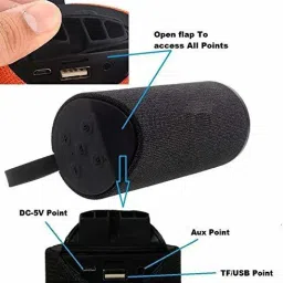 Worricow Top Selling dynamic sound with deep 3d bass & powerful rocking beat blast wireless/bluetooth TG-113 CAR/LAPTOP/HOME AUDIO/INDOOR/OUTDOOR/GAMING SPEAKER WITH USB/TF/FM 10 W Bluetooth Speaker image 2