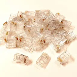 ERHIndia (Pack of 50) RJ45 Cat6 Pass Through Connectors Modular Plug for Solid Lan Adapter-43