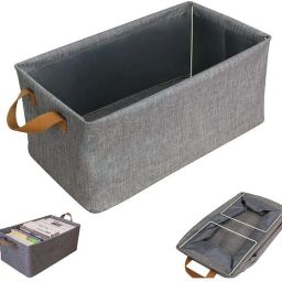 Polyester Foldable Storage Baskets Organizing Toys, Books, Shelves,Large Storage Box 032 Storage Basket-image-8