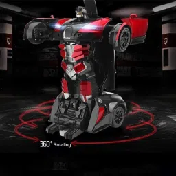 zunbella 2in1 Automatic Convertible Transforming Robot Car Toy with Light & Sound for Kid image 4