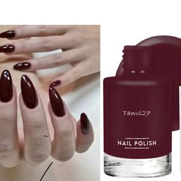 tanvi27 Glossy Finish Nail Lacquer Jet Maroon Jet Maroon-picture-23