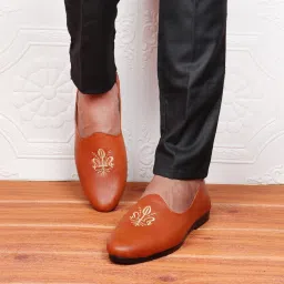 Wedding Party Ethnic Festive Fashion Comfort Occasion Embroidery Jutis and Mojaris For Men-picture-10