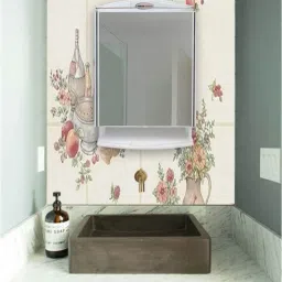 Saffire White Cabinet for Storage & Bathroom Mirror-picture-10