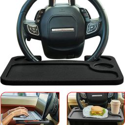 Food Long Portable Steering Wheel Tray Long Time Driving Self Driving Tour Dashboard Panel-image-2